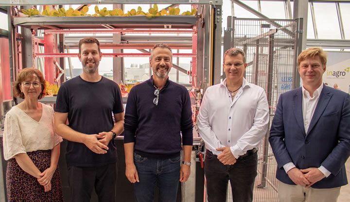 Urban crop solutions supports Inagro with first innovative vertical farming tower