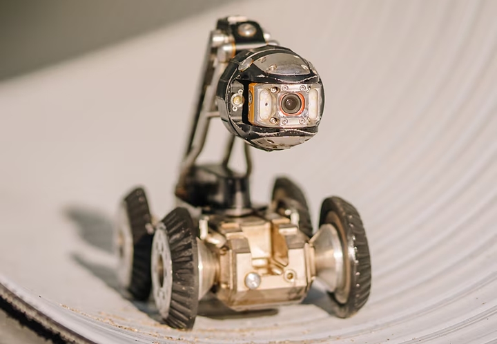 Multi-axis motion control drives pipe-based robots